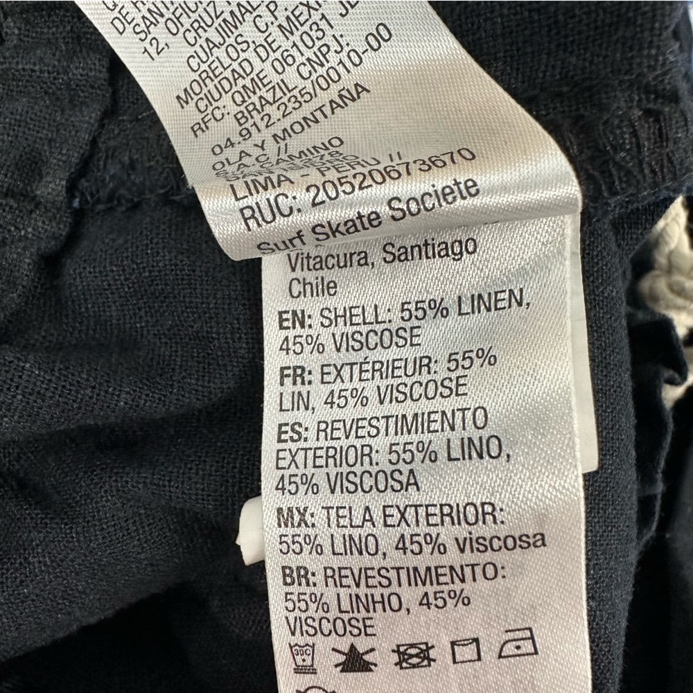 Roxy Oceanside Flared Pants in True Black Size Large - Picture 11 of 11